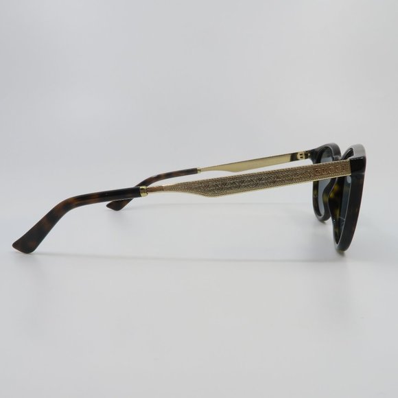 Gucci GG 1127/S ANT-T9 50mm Tortoise/Blue Round Unisex New Sunglasses - Picture 5 of 8